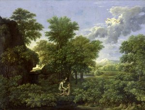春天，或伊甸园 作者 尼古拉斯·普桑（Nicolas Poussin）